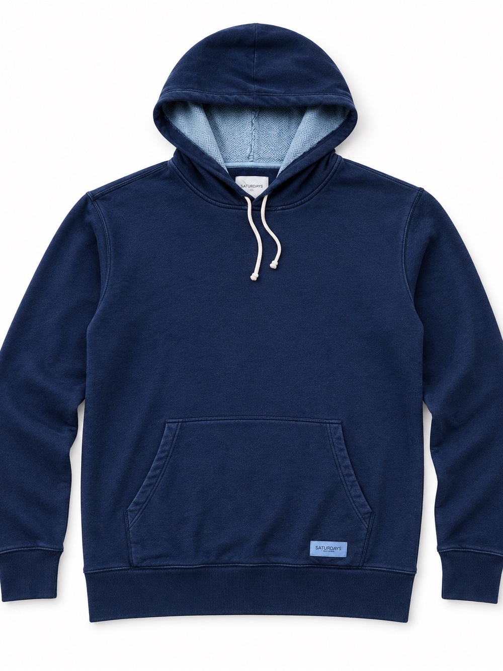 Saturday Surf Navy Hooded Pullover Sweatshirt size large